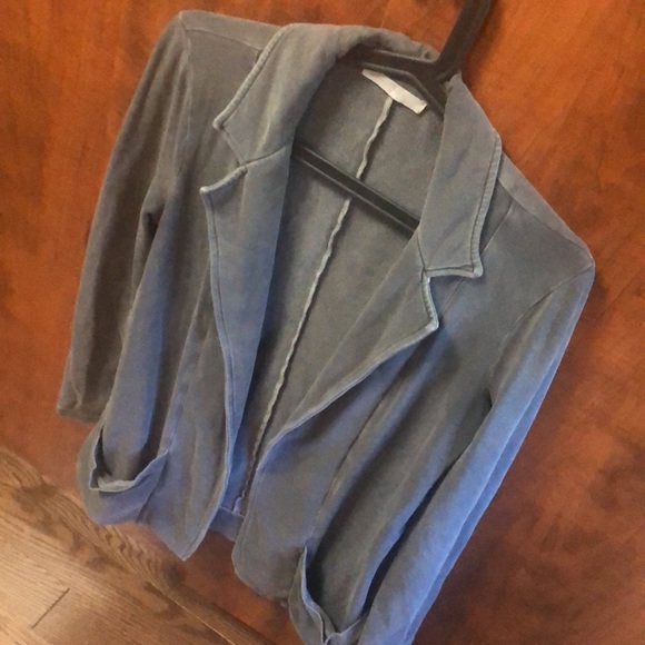 7forAllMankind,Grey distressed cotton blazer,sizeS - Picture 3 of 4